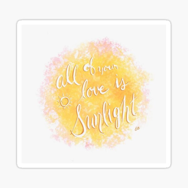 Item preview, Hozier Sunlight Lyrics Illustration designed and sold by emily-c98.
