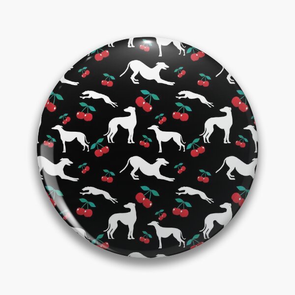 Item preview, Greyt Greyhound Cherry Jumble on Black designed and sold by GreytGraphicals.