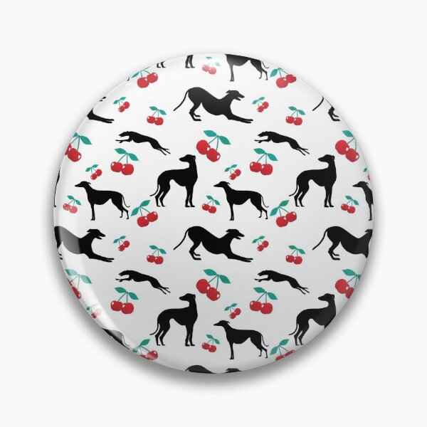 Item preview, Greyt Greyhound Cherry Jumble on White designed and sold by GreytGraphicals.