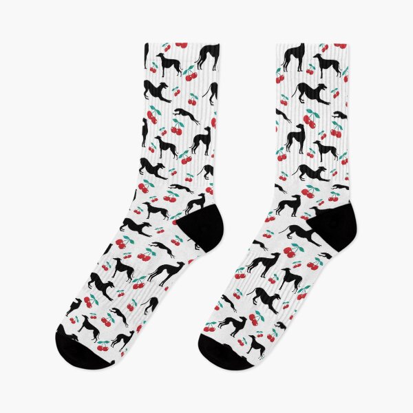 Item preview, Greyt Greyhound Cherry Jumble on White designed and sold by GreytGraphicals.
