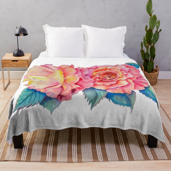 Item preview, Peachy Watercolor Roses designed and sold by Paintdrips.
