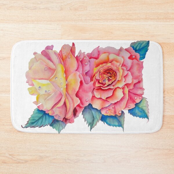 Item preview, Peachy Watercolor Roses designed and sold by Paintdrips.