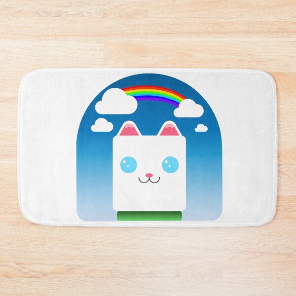 Item preview, white cat in the garden designed and sold by colorsofcherry.