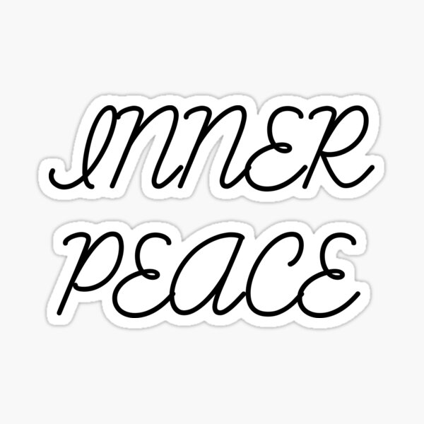 Inner Peace Yoga Sticker
