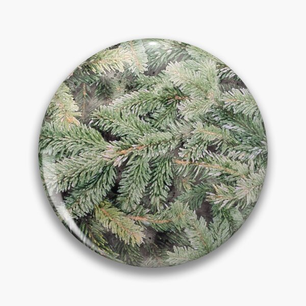 Item preview, Verde del árbol de invierno | Escenas de la naturaleza Ilustración acuarela designed and sold by DragonflyDes.