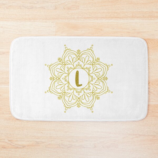 Item preview, Gold Glitter Monogram Mandala Art - Letter L designed and sold by MysticMagpie.