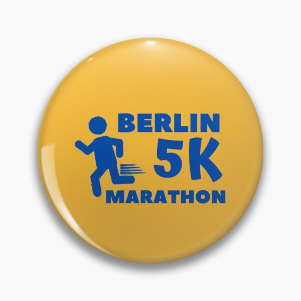 Item preview, Berlin Marathon 5K, Marathoner Gift, Runner's Gift, Running Gift,  Blue, Yellow designed and sold by RaceRunnerz-.