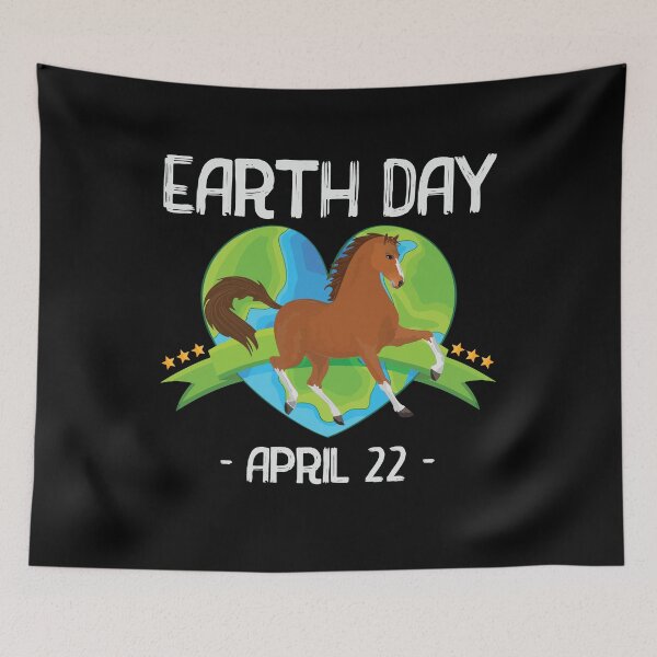 Item preview, Horse Pony Animal Lovers Earth Day 50th Anniversary Rider's designed and sold by Dressed For  Duty.