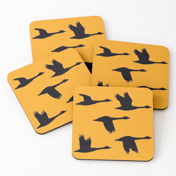 Item preview, Five Silhoutte Canadian geese in flight. Different poses designed and sold by tandaleah.