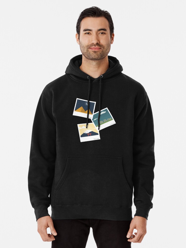 polaroid hoodie black