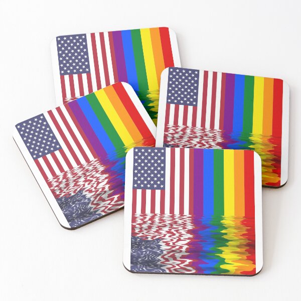 Item preview, American and Pride flags unite designed and sold by codestealth.