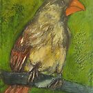 Female Cardinal (Lady of the House) by Marcie Wolf-Hubbard