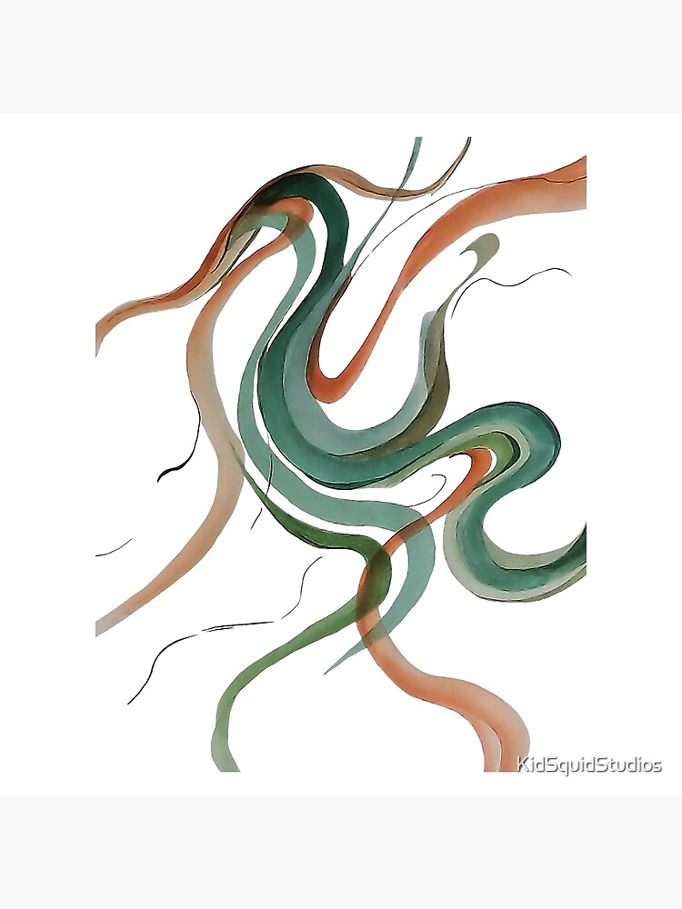 Thumbnail 2 of 2, Greeting Card, "Plumage" A watercolor of a bird - By Y Paint and Pastels  designed and sold by KidSquidStudios.