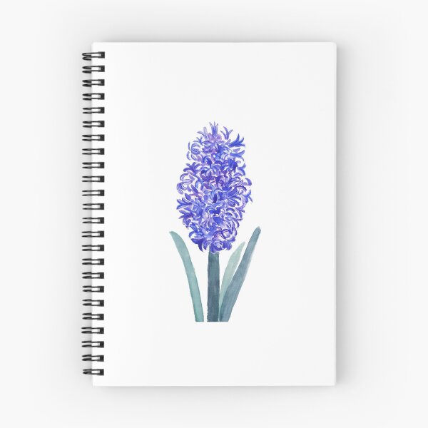Item preview, hand painted Blue hyacinth watercolor  designed and sold by ColorandColor.