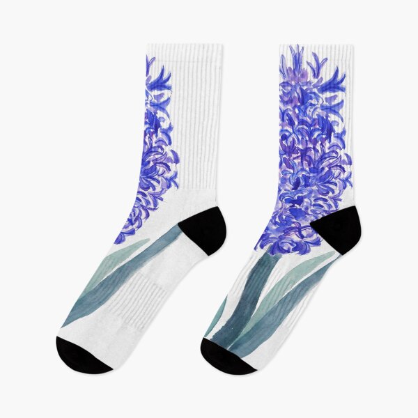 Item preview, hand painted Blue hyacinth watercolor  designed and sold by ColorandColor.