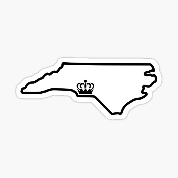 Item preview, The Queen City - Charlotte, NC - Black Outline designed and sold by QCRoyals.