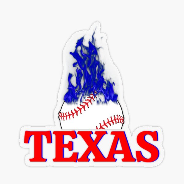 Texas Flag Baseball Sticker by Texas Rangers for iOS & Android