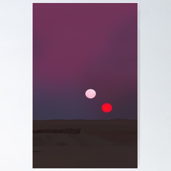 Item preview, Sunset on Tatooine designed and sold by DoodlesnNoodlez.