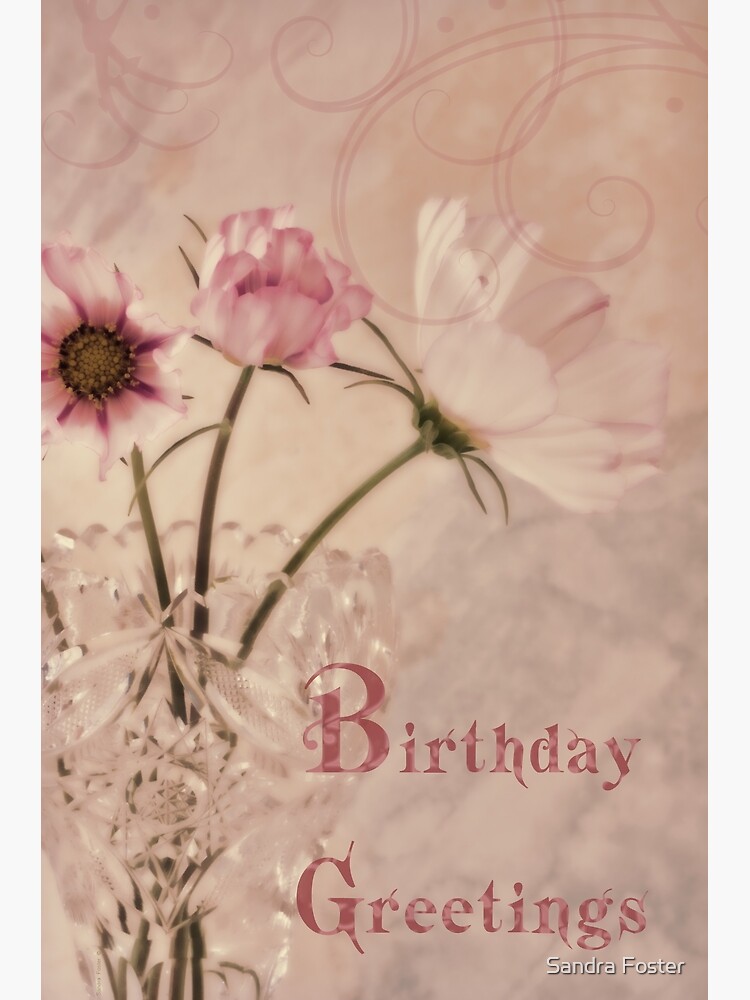 Birthday Greetings - Cosmos