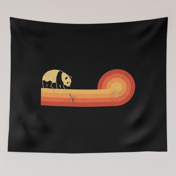Item preview, Panda Retro Sunset Vintage 60s 70s Shirt for Men Women Boys Girls Kids Animal Lovers Gift designed and sold by LiqueGifts.