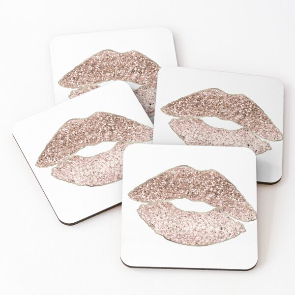 Item preview, Lips - rose gold glitter designed and sold by RoseAesthetic.