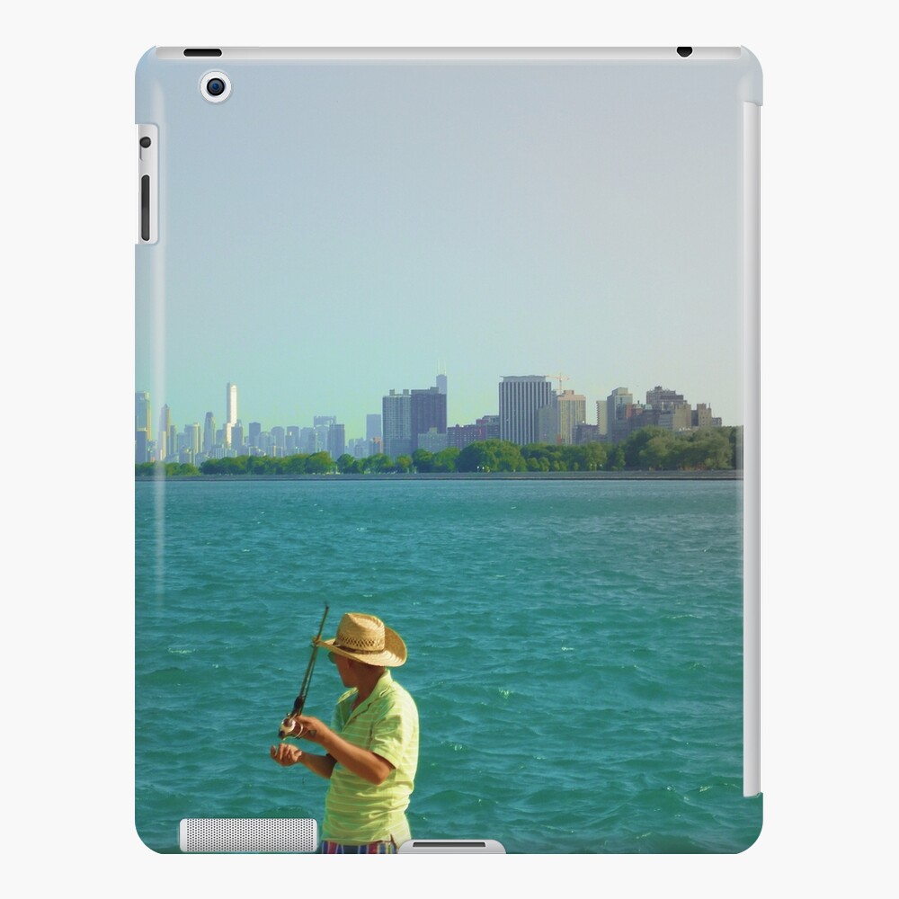 Fishin' @ the Lake Michigan iPad Case & Skin