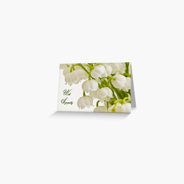 Item preview, Lily Of The Valley - Sympathy Card  designed and sold by Sandra Foster.