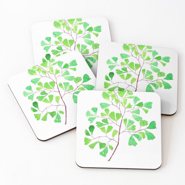 Item preview, hand painted maidenhair fern watercolor  designed and sold by ColorandColor.
