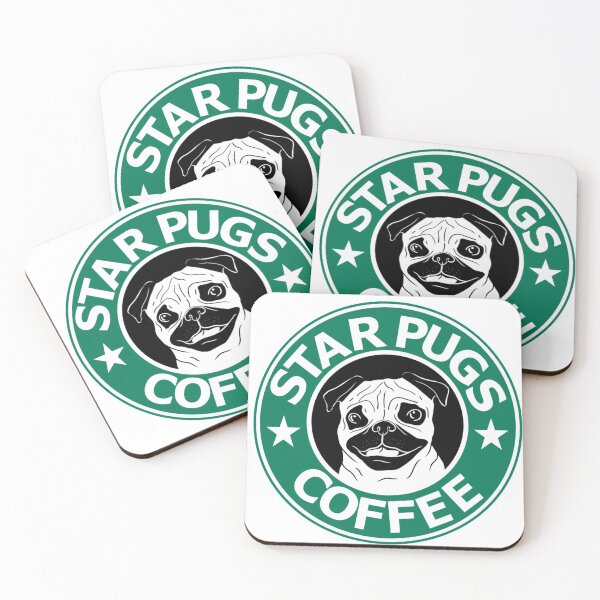 Item preview, Star Pugs Coffee designed and sold by DoodlesnNoodlez.