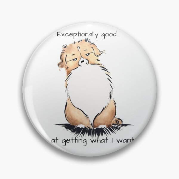 Item preview, Cute Funny Tibbie Tales Tibetan Spaniel Dog "Getting What I Want" Design  designed and sold by Monica C. Webster.
