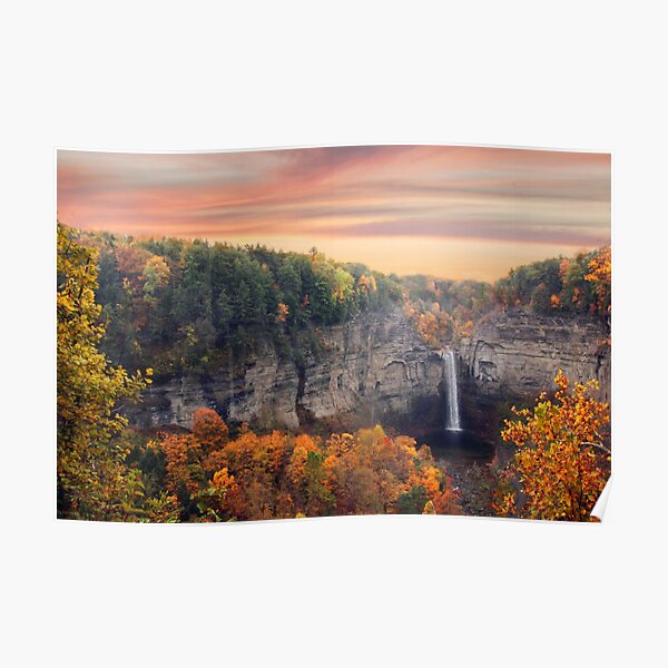 Taughannock Sunset Poster