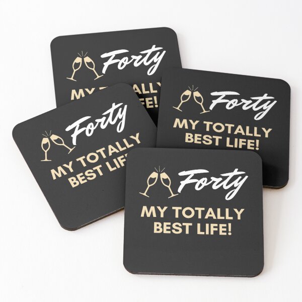 Item preview, Funny Forty Clinking Glass My Totally Best Life designed and sold by myzpooh.