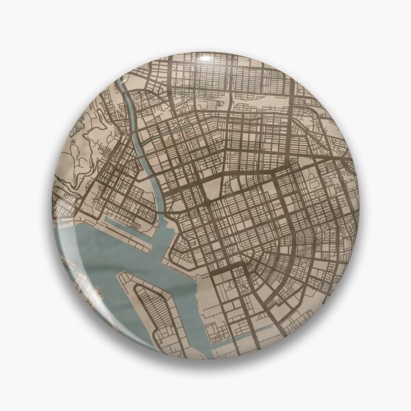Item preview, Kaohsiung Sepia Map designed and sold by CPTVDesign.