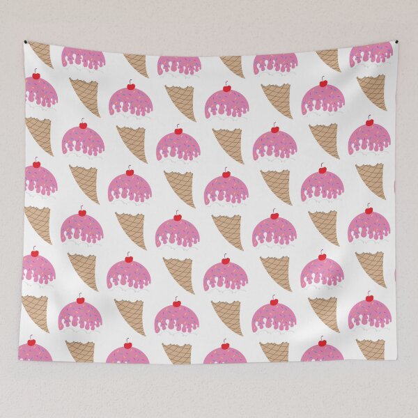 Item preview, Pink Ice Cream Cone designed and sold by WildRabbit.