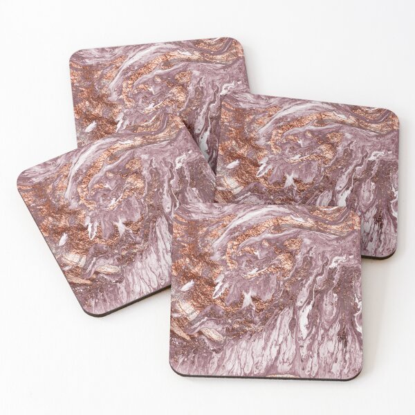 Item preview, Rose gold marble rush - ritzy copper designed and sold by marbleco.