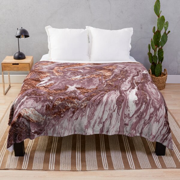 Item preview, Rose gold marble rush - ritzy copper designed and sold by marbleco.