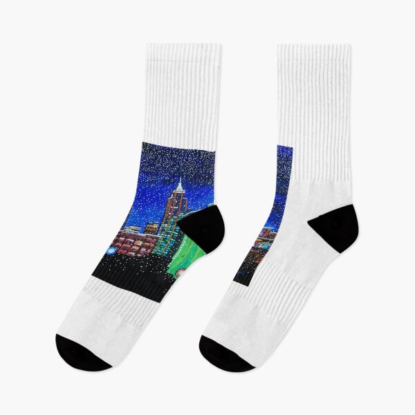 Item preview, Raleigh NC downtown in snow at night designed and sold by Tommy Midyette.