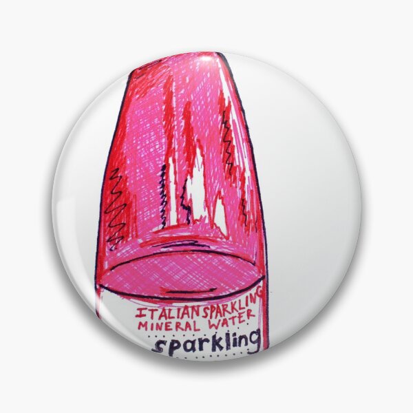 Item preview, Pink sparkling water bottle designed and sold by lucyrand.