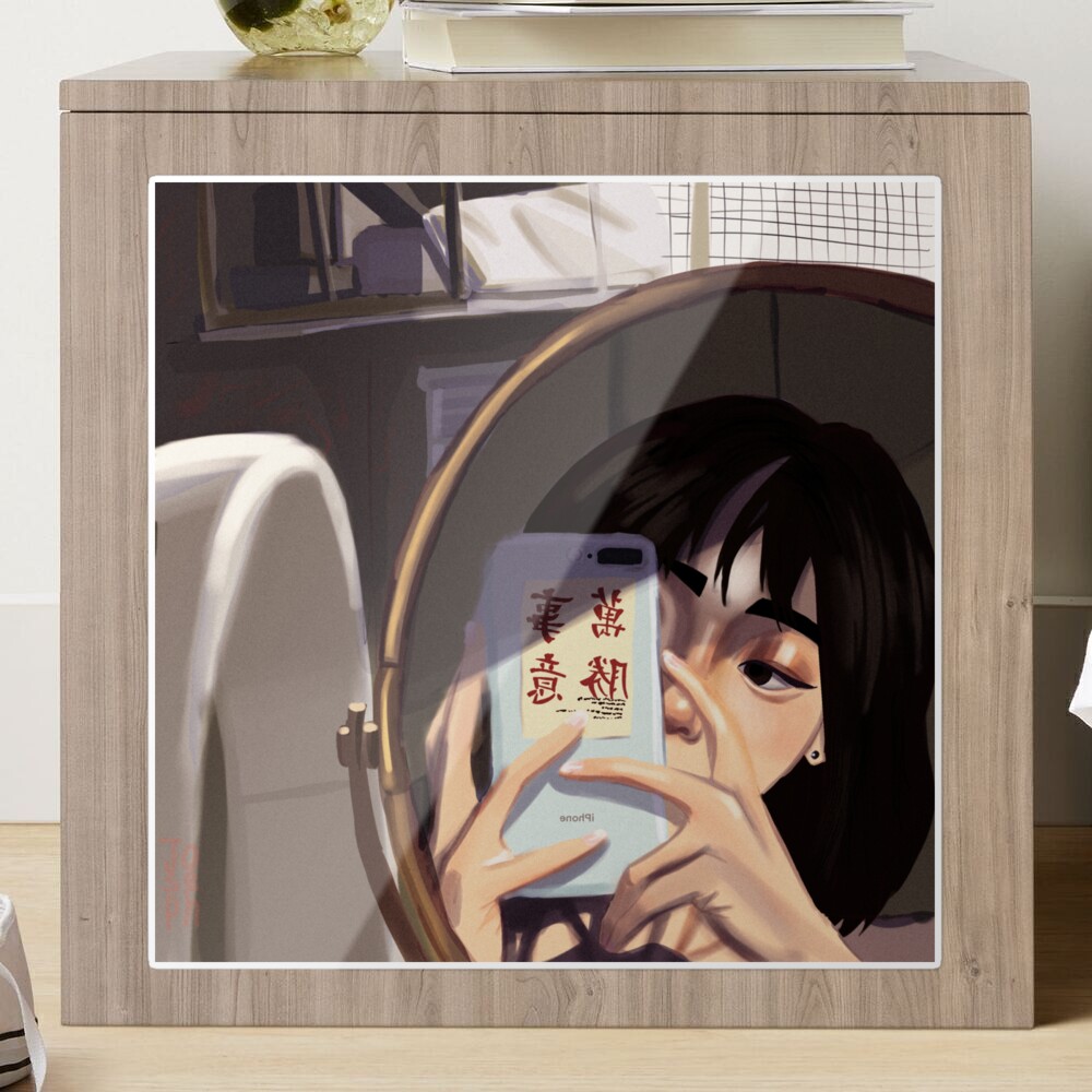 Straw Hat Selfie Mirror | Custom Anime Mirrors Normal Color / 20 (50cm)