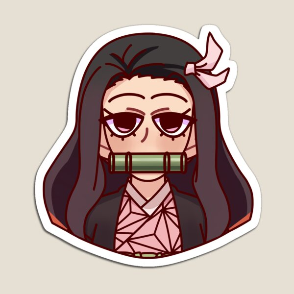 Nezuko Kamado Demon Slayer Kny Waifu Cute Kawaii Magnets | Redbubble