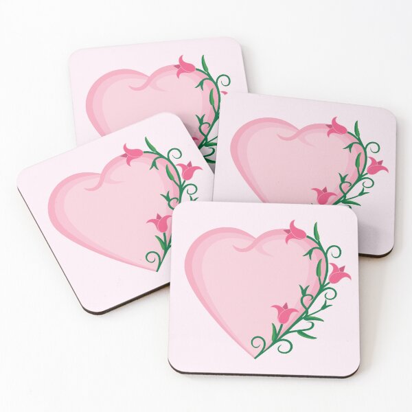 Item preview, Pink Heart with Tulips designed and sold by tandaleah.