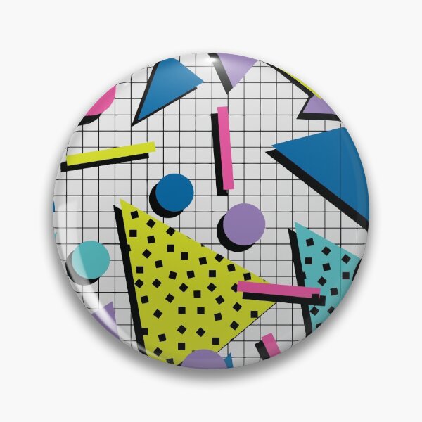 Item preview, Totally Tubular! Retro 80s Memphis Style Inspired Geometric Print designed and sold by Pink Pineapple Works.