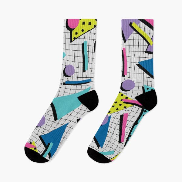 Item preview, Totally Tubular! Retro 80s Memphis Style Inspired Geometric Print designed and sold by Pink Pineapple Works.