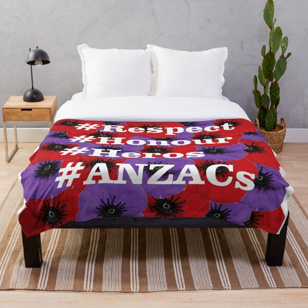 Anzac Throw Blankets Redbubble Images, Photos, Reviews