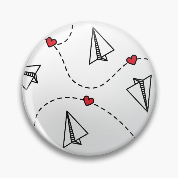 Item preview, Paper Airplanes and Hearts designed and sold by Pink Pineapple Works.