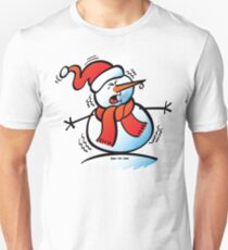 Sneezing Snowman Unisex T-Shirt