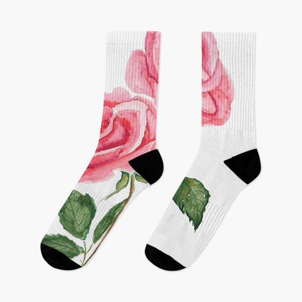 Item preview, hand painted 2 pink roses watercolor  designed and sold by ColorandColor.