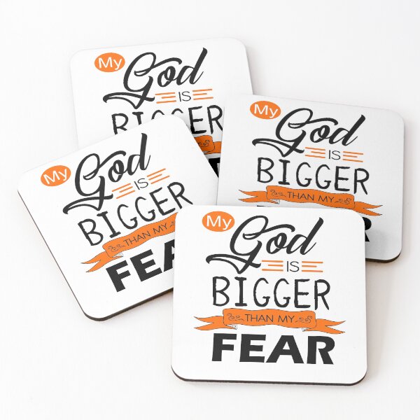 Item preview, My God is Bigger than my FEAR Inspirational designed and sold by GrownFolkMotto.