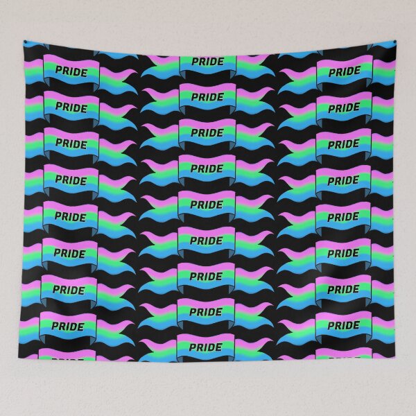 Item preview, polysexual pride banner designed and sold by Spencer Krohne.