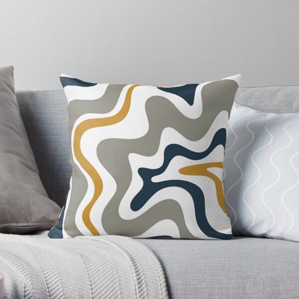 Blue and mustard clearance cushions